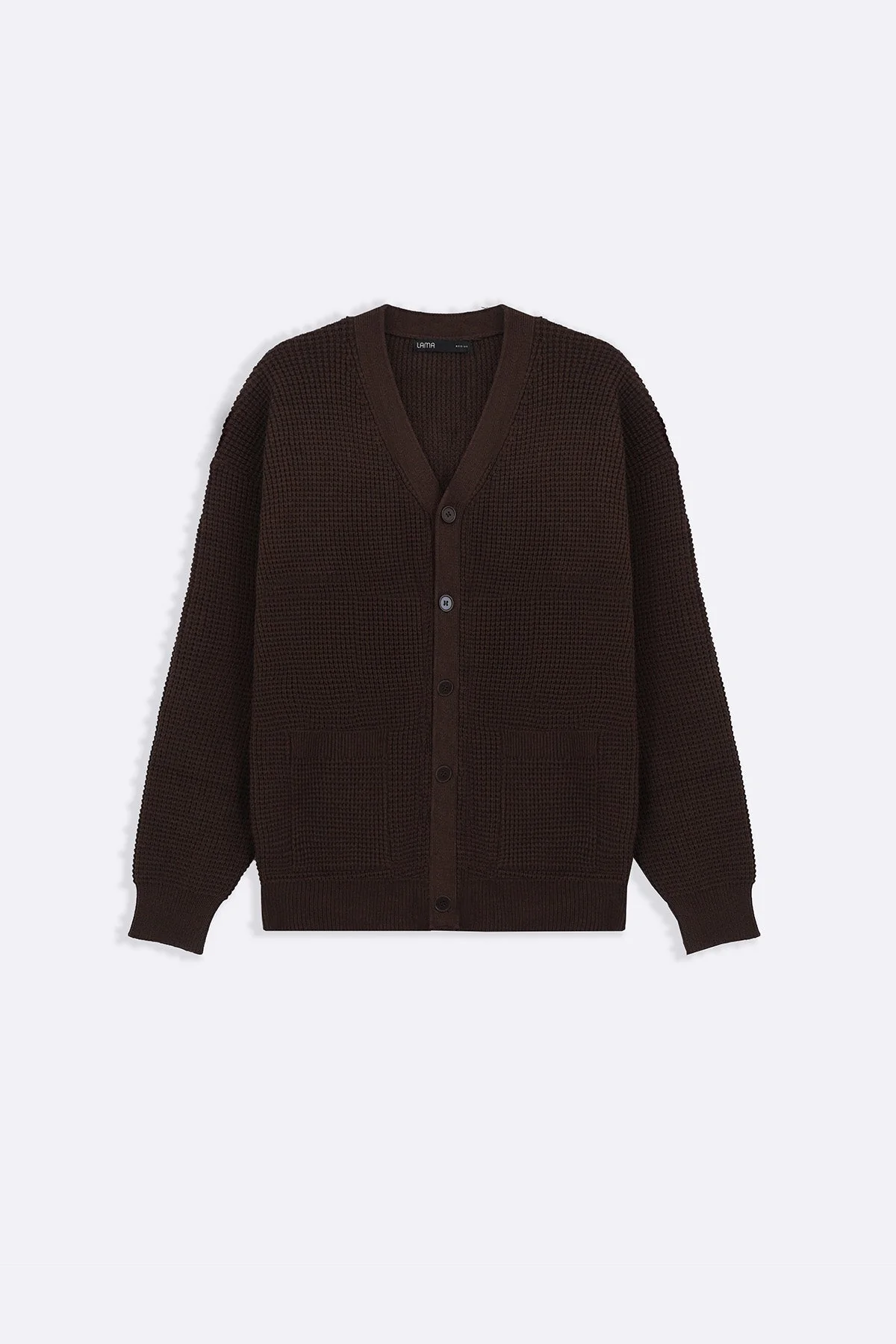 WAFFLE KNIT CARDIGAN - Image 7
