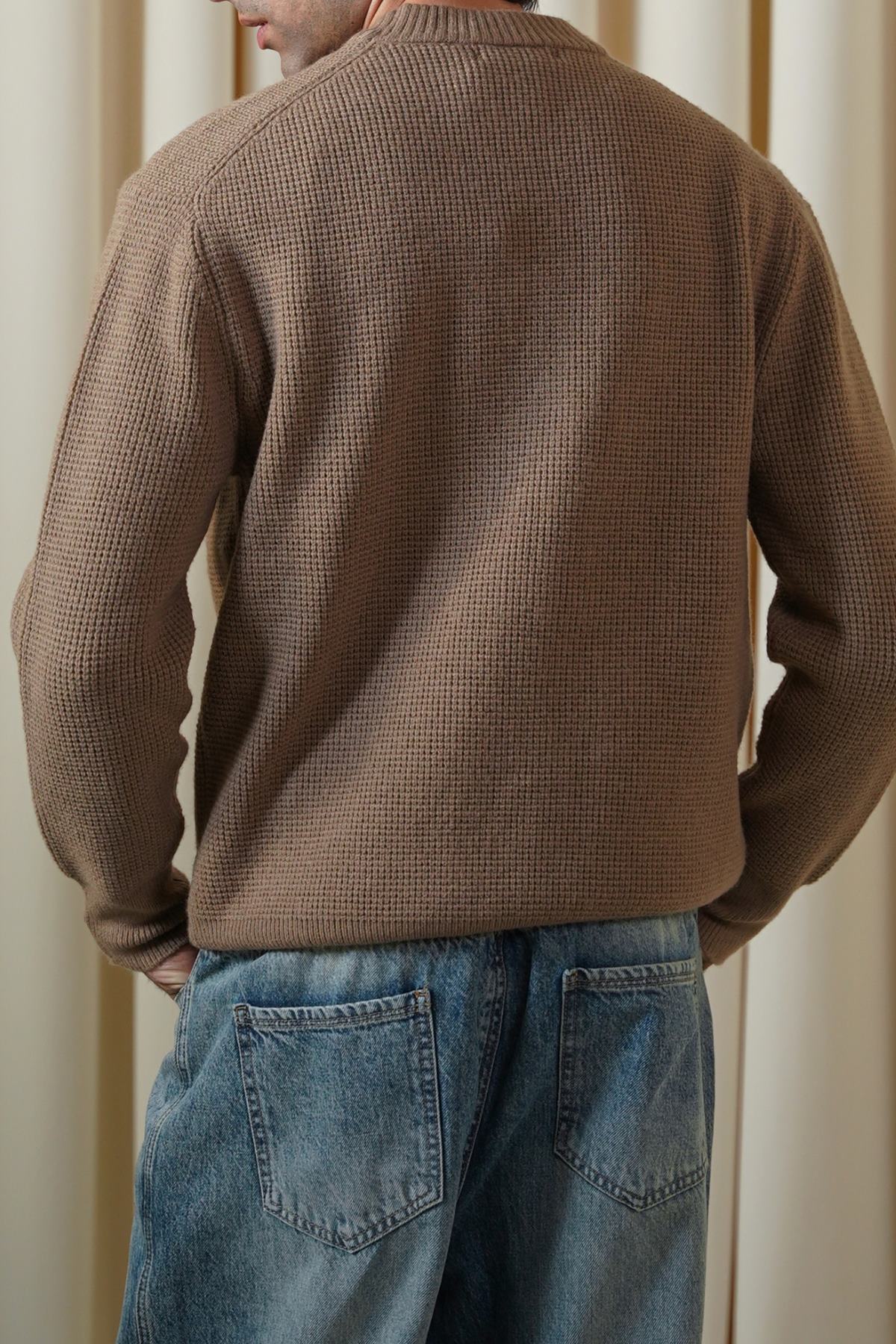 WAFFLE KNIT SWEATER - Image 5