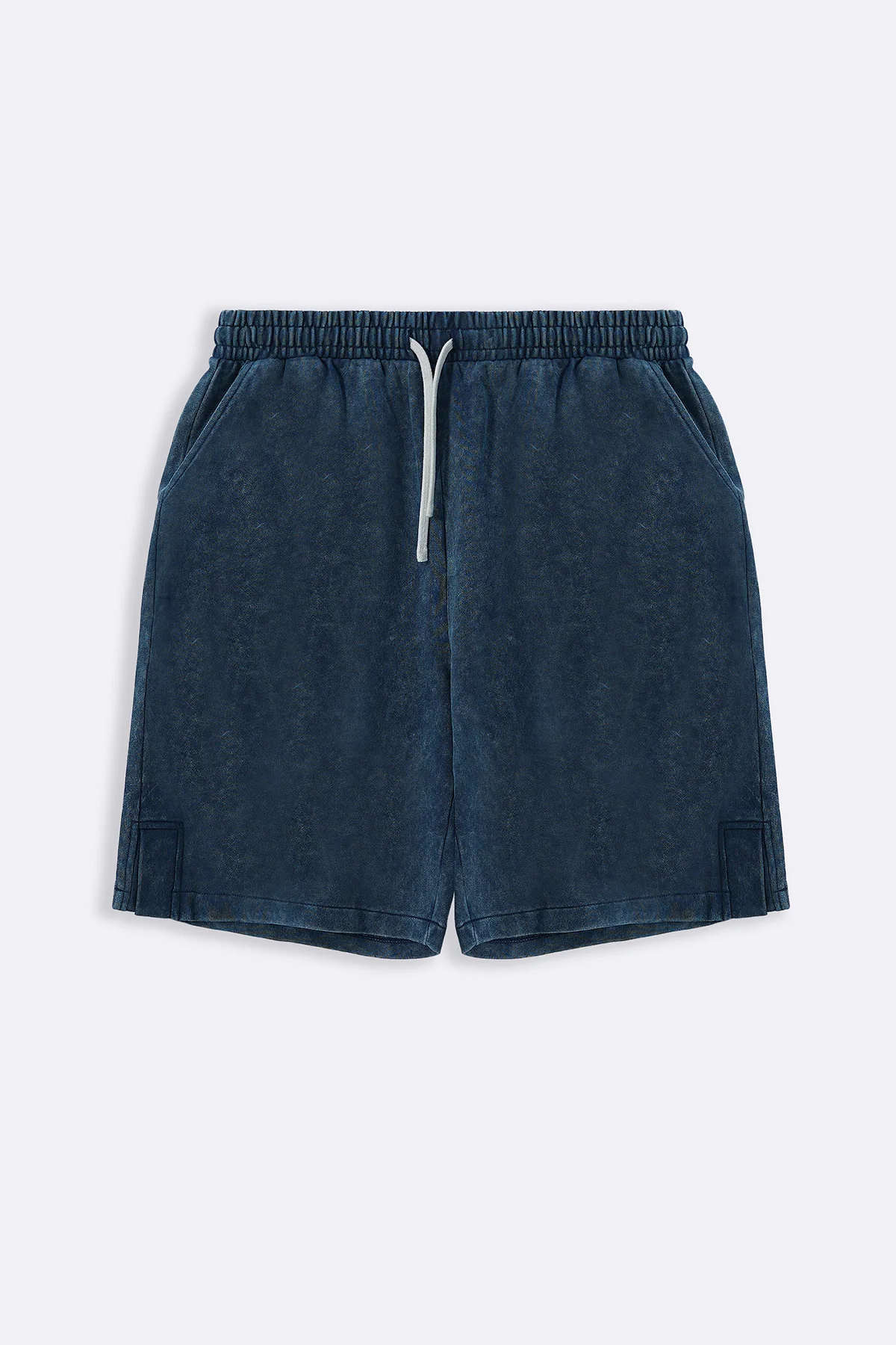 WASHED EFFECT KNITTED SHORTS - Image 2