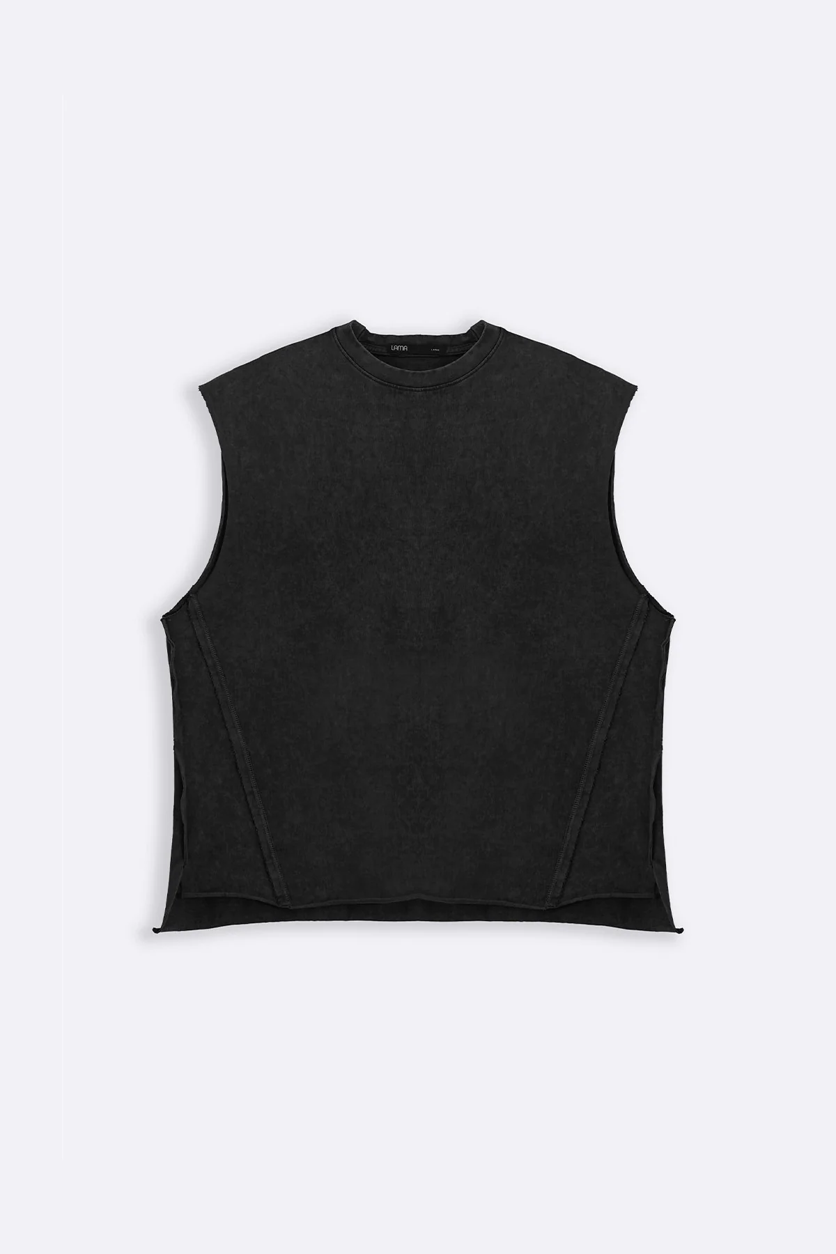 WASHED EFFECT SLEEVELESS TEE - Image 2
