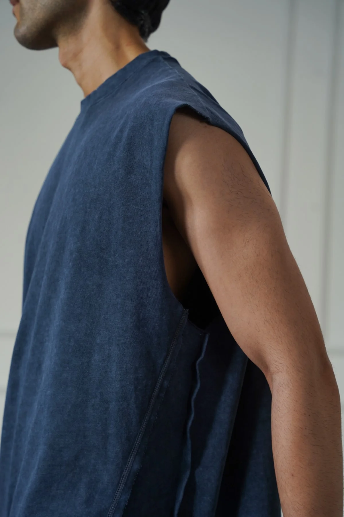 WASHED EFFECT SLEEVELESS TEE - Image 5