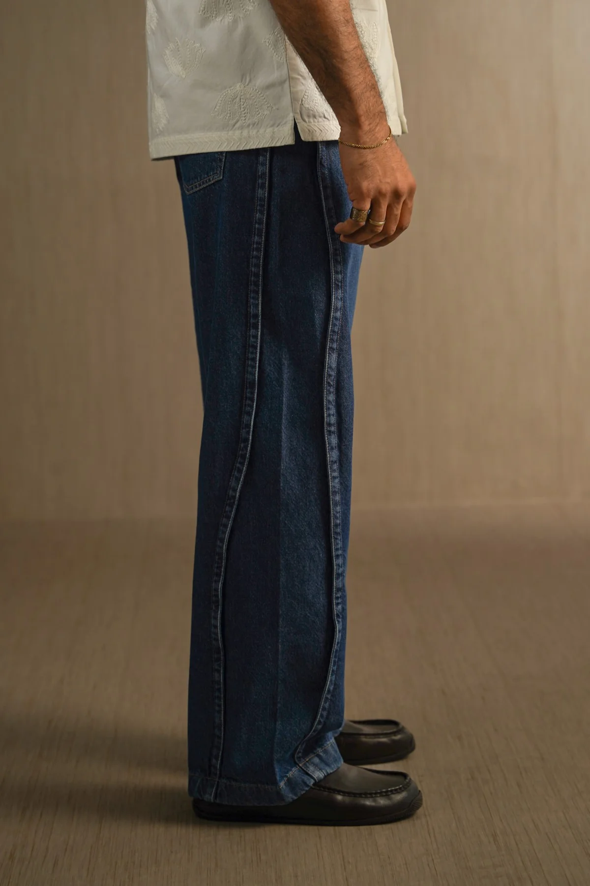 WIDE COTTON JEANS - Image 6