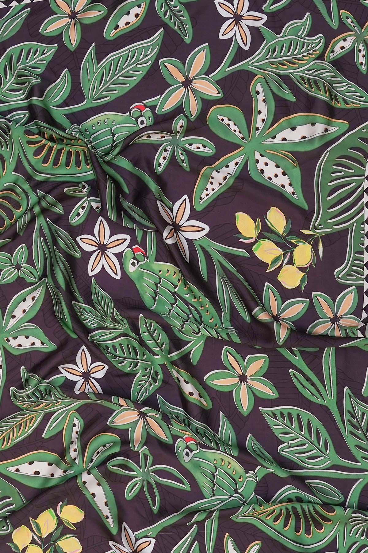 WILDFLOWER BLACK SCARF - Image 3