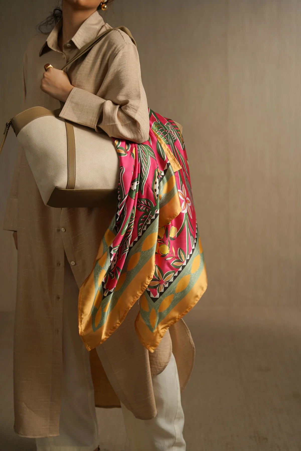 WILDFLOWER PINK SCARF - Image 3