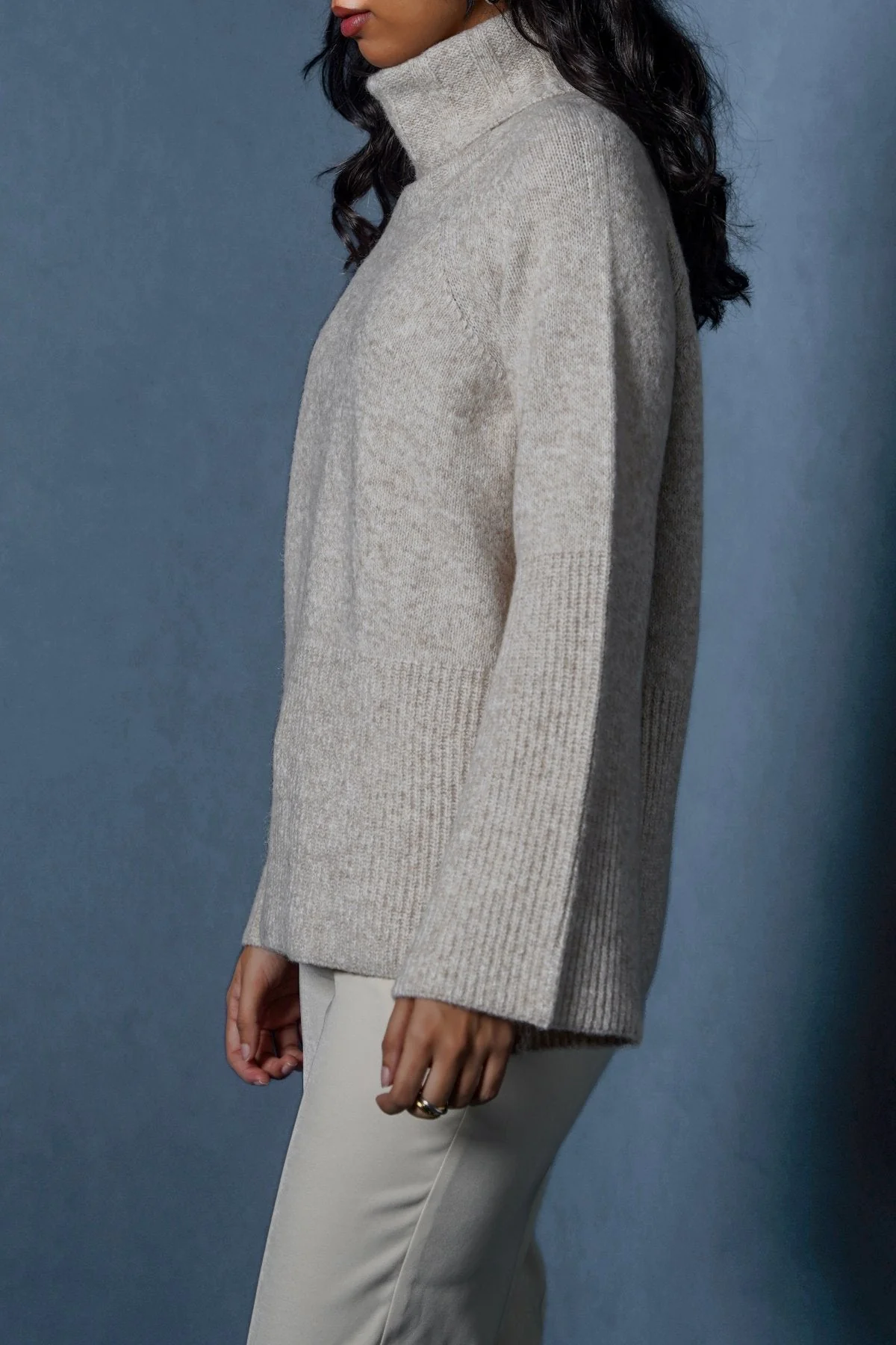 MOROCCO RIB SLEEVE SWEATER - Image 5