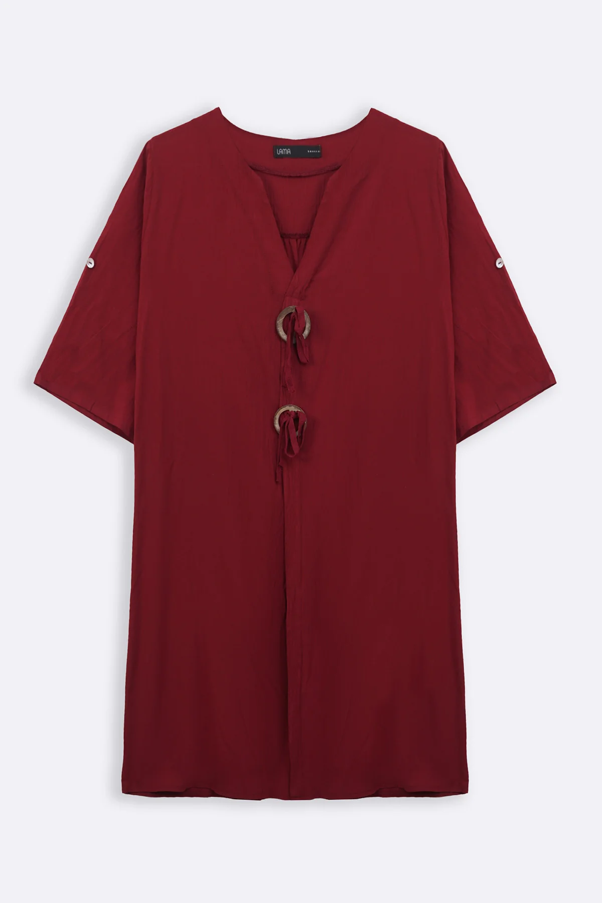 WOOD KNOT COTTON TUNIC - Image 3