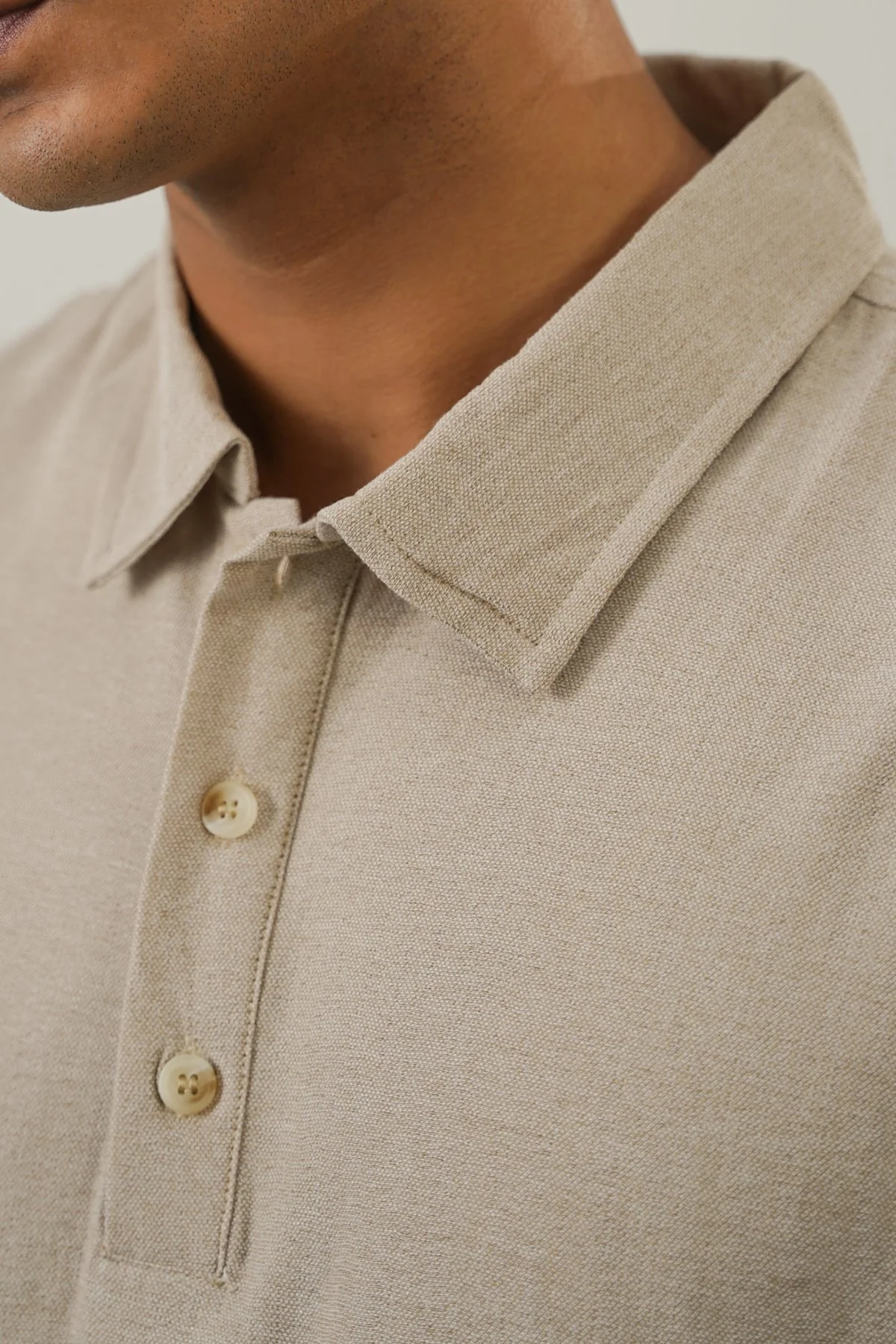 WOVEN POLO SHIRT - Image 3