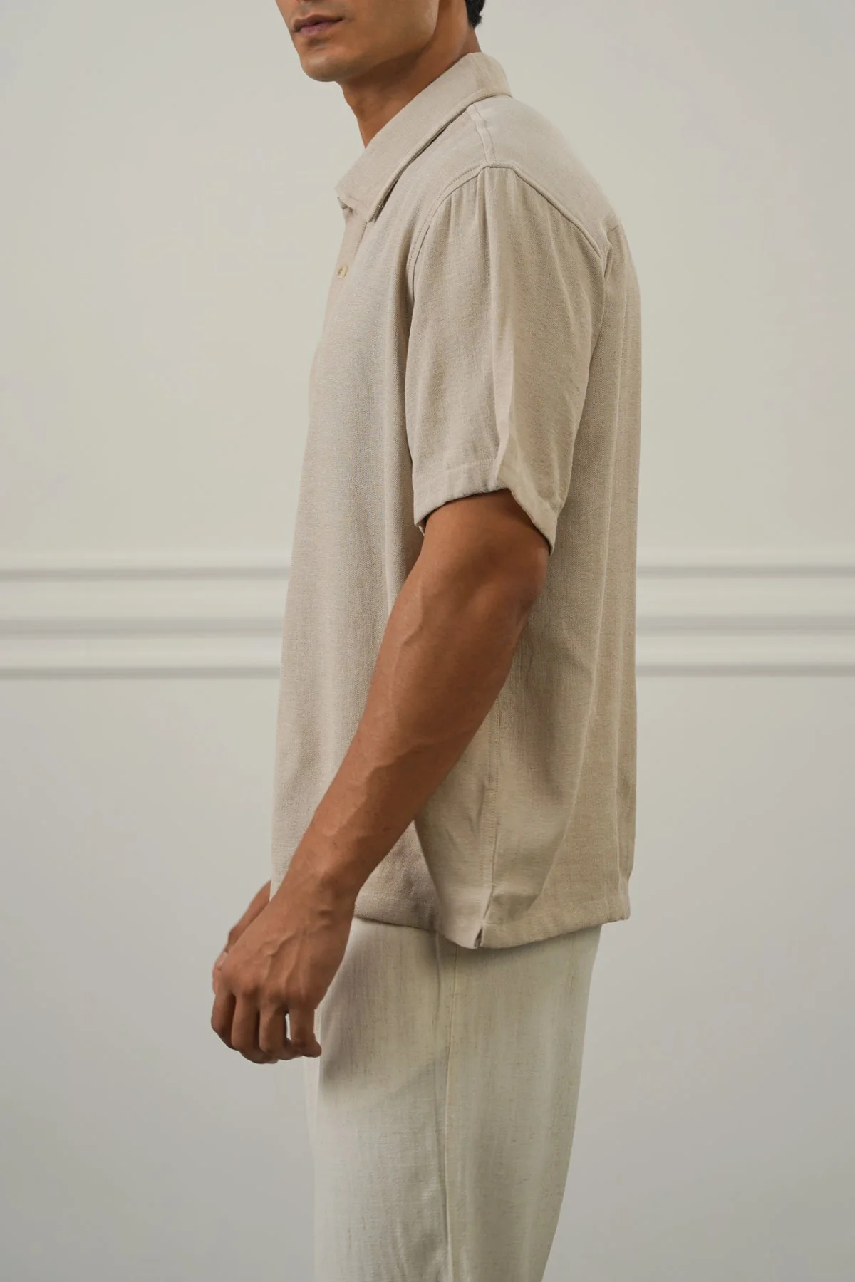 WOVEN POLO SHIRT - Image 4